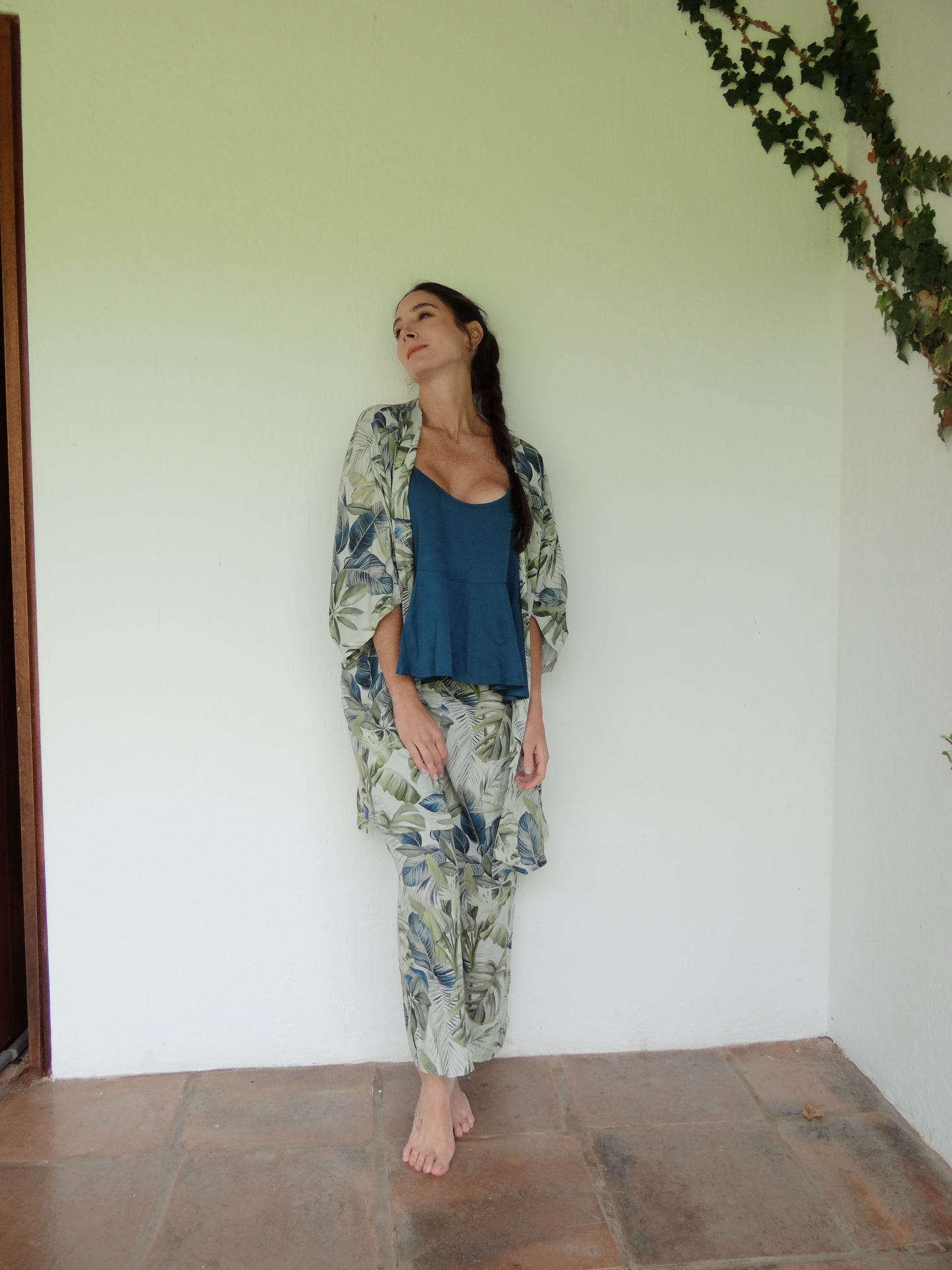 NATURA Kimono + Camisa + Pantalón