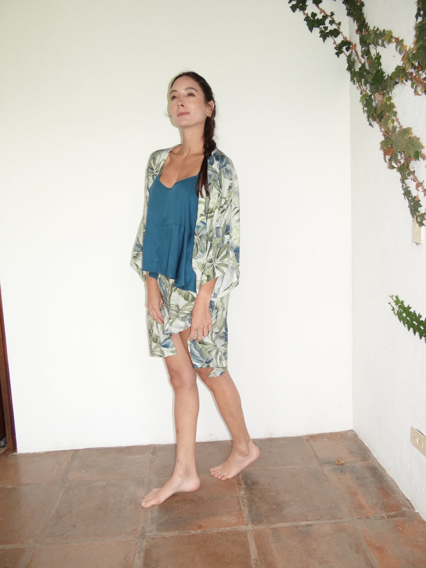 NATURA Kimono + Camisa Tiritas + Short