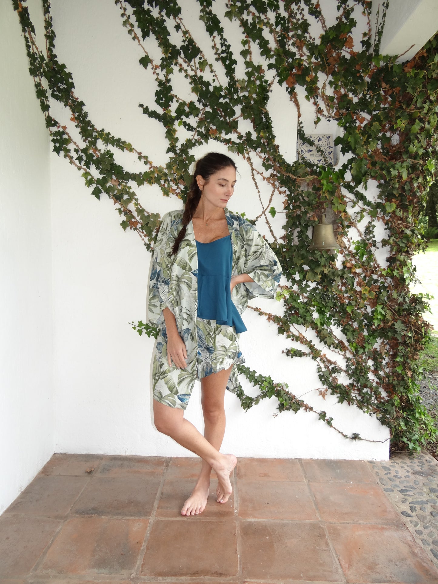 NATURA Kimono + Camisa Tiritas + Short