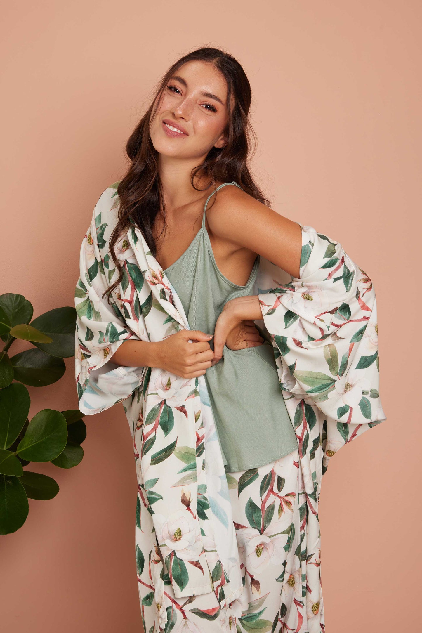 BONDI Kimono + Camisa Tiritas + Pantalón