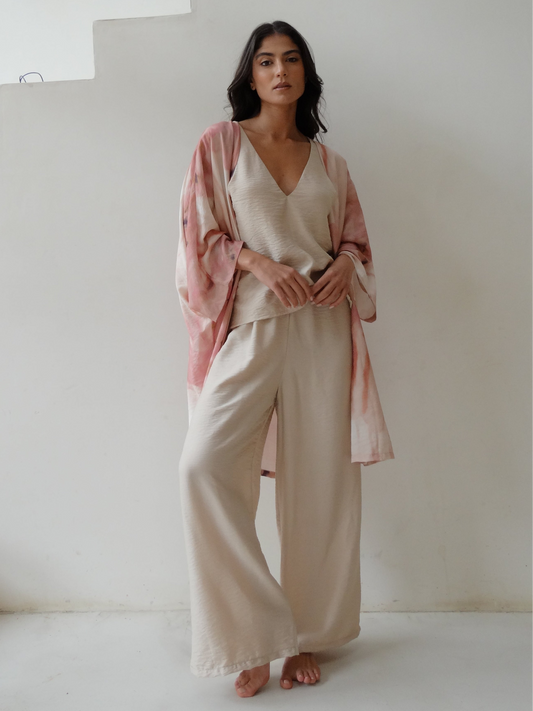 AROMA Kimono + Camisa + Pantalón