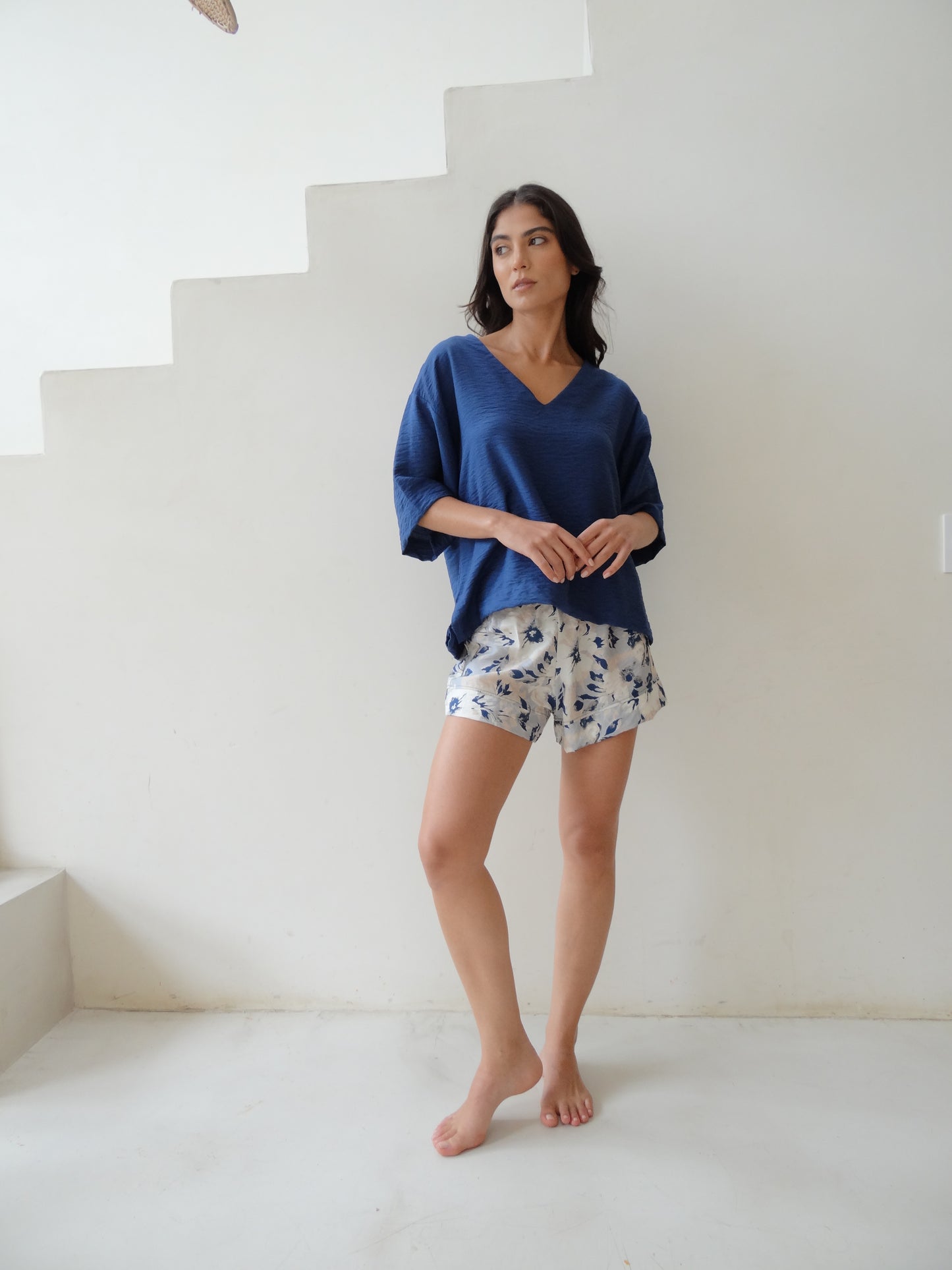 FLORA Camisa con Manga + Short
