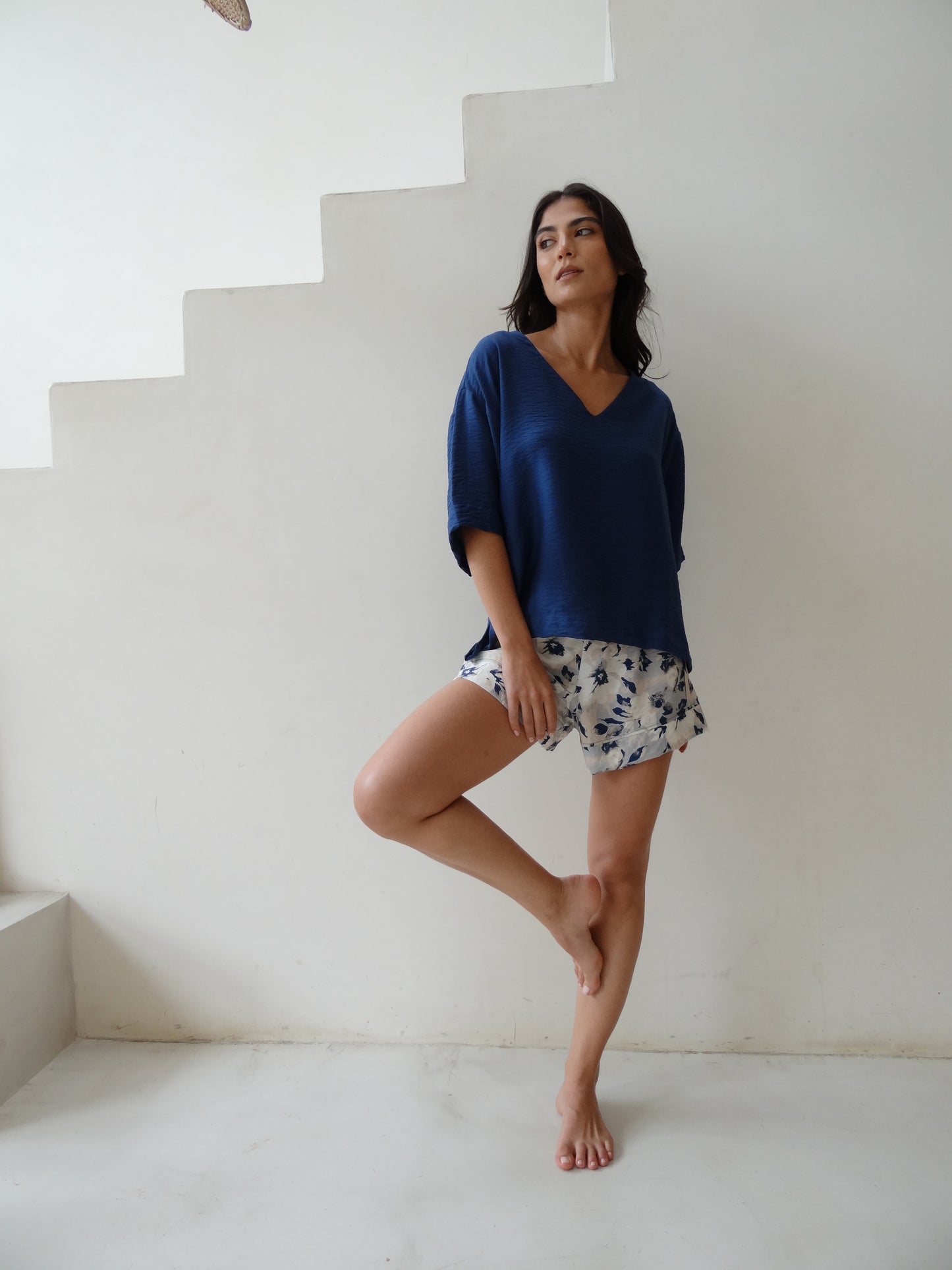 FLORA Camisa con Manga + Short
