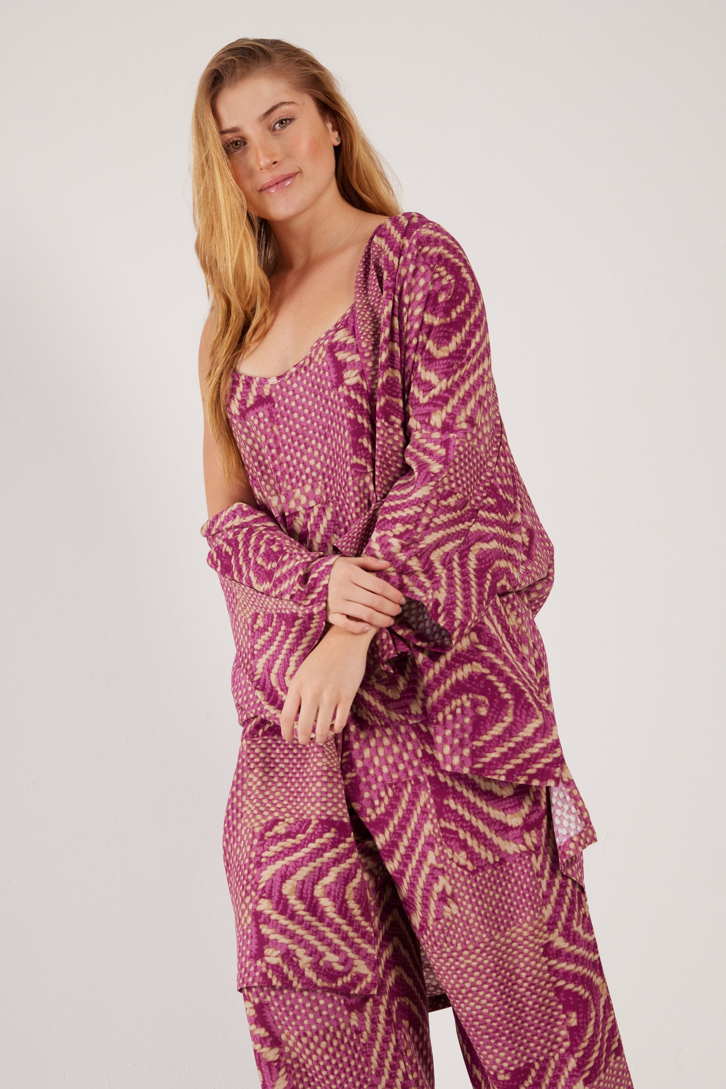 ALMA Kimono + Camisa + Pantalón