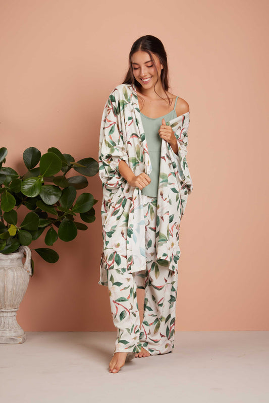 BONDI Kimono + Camisa Tiritas + Pantalón